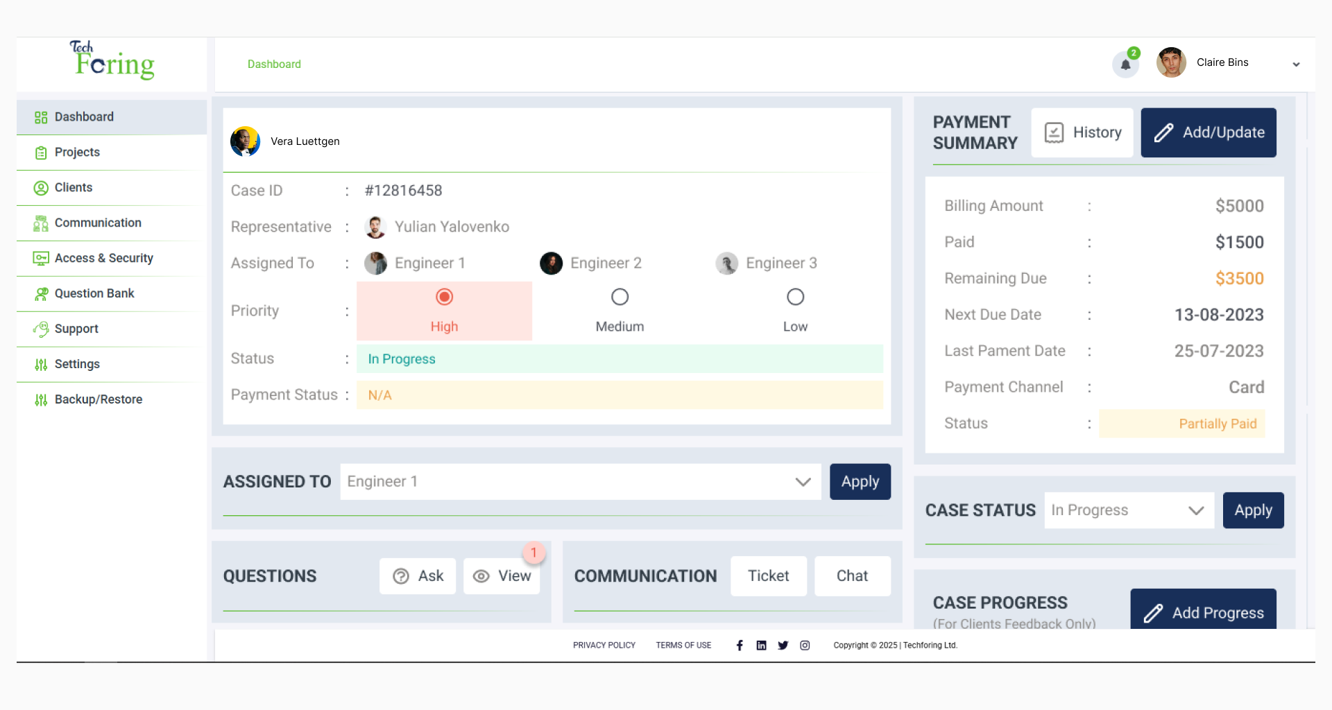1. TechForing Customer - Best Client Onboarding Solution image