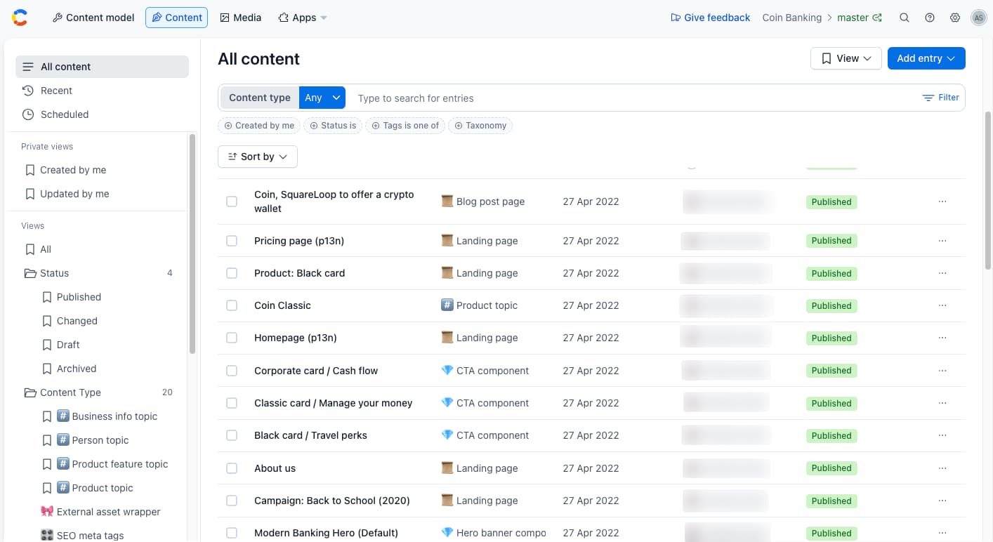 5. Contentful - Best CMS for Flexible Content Delivery image